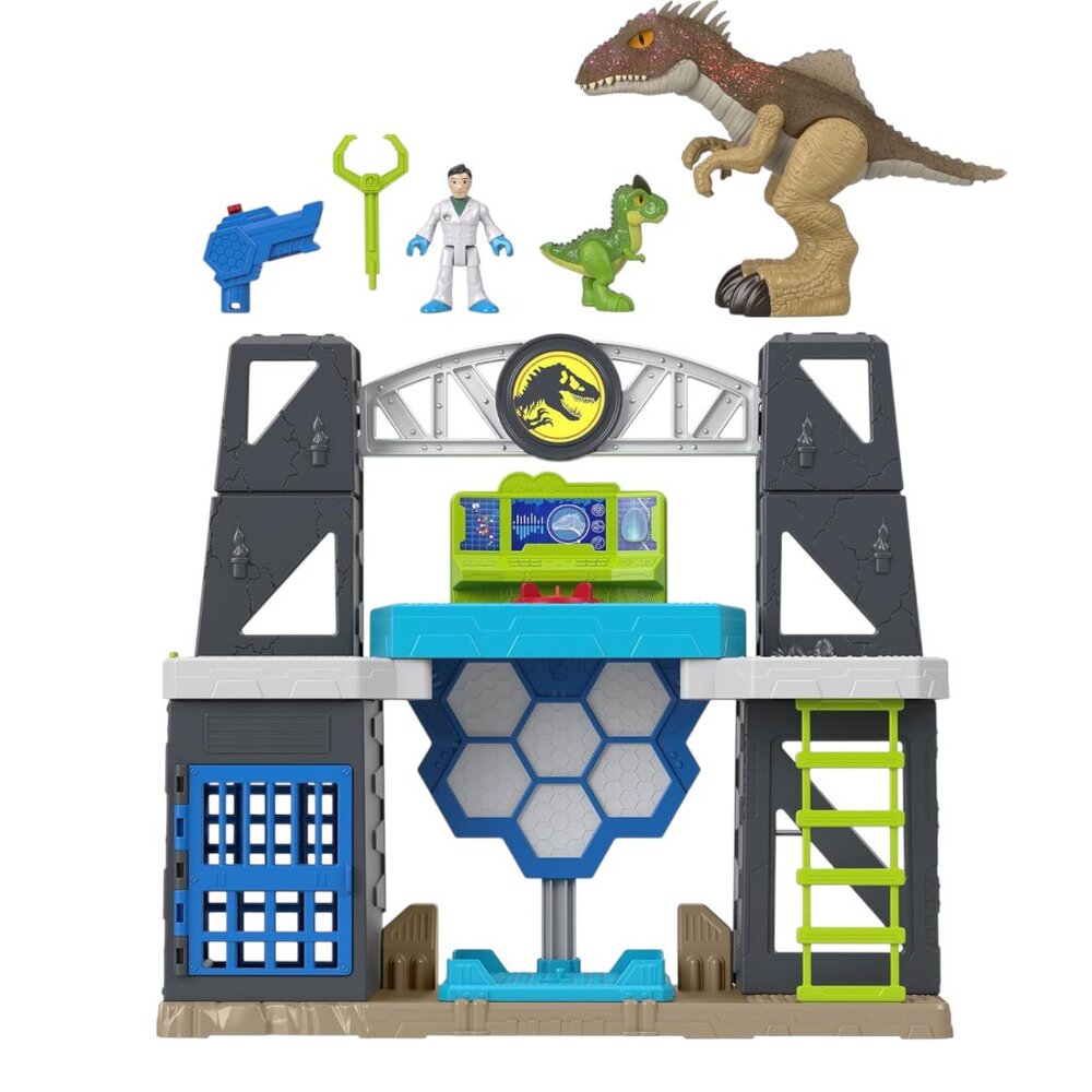 Fisher-Price Imaginext Jurassic World Scan & Glow Dino Playset | Lights & Sounds